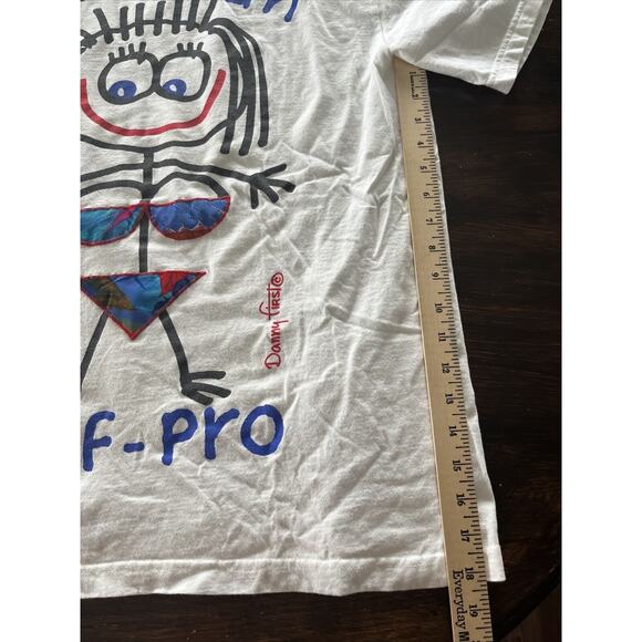 Vintage American Surf-Pro Danny First T-Shirt - Size Large Made in USA - Picture 10 of 12